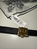 NEW Christian Dior Silk Scarf W Belt 540 Bleu Marine 22JOU120I602