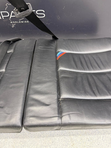 95-99 BMW E36 M3 Rear Folding Seat Backrest Pair Black Nappa Set OEM *Notes*