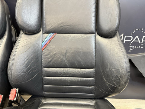 95-99 BMW E36 M3 COUPE SPORT VADER SEATS BLACK LEATHER OEM SET