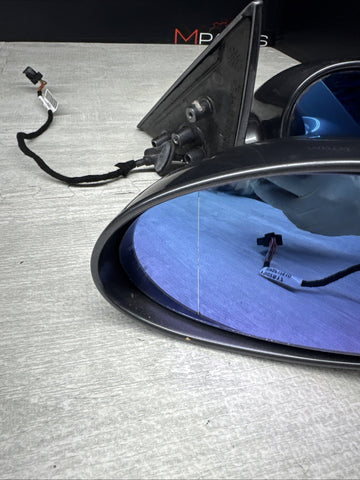 01-06 BMW E46 M3 Side View Door Mirrors Pair Steel Gray  *Notes*