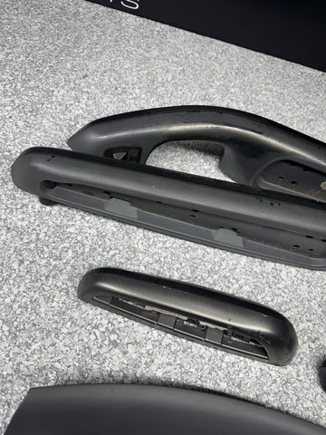 01-06 BMW E46 M3 Convertible Interior Armrests Trim Set Titan Shadow Grey