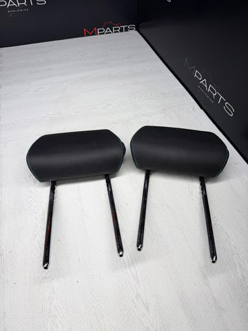 2016-2018 BMW M2 F87 Rear Headrests Blue Stitching OEM