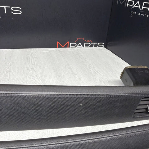08-11 BMW E90 M3 Sedan Interior Dashboard Door Leather Carbon Fiber Trim Set OEM