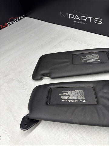 BMW 94-99 E36 M3 Black Sun Visors Sunvisors Pair OEM *Notes*