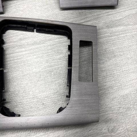 01-06 BMW E46 M3 Convertible Interior Armrests Trim Set Brushed Aluminum *Notes*