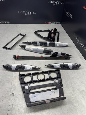 06-07 OEM BMW E63 E64 M6 Front Rear Door Dash Center Console Carbon Trim *Notes*