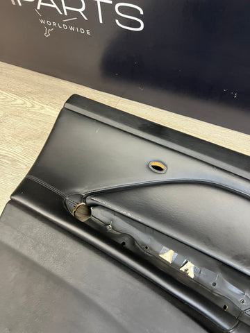 01-06 BMW E46 M3 DRIVER LEFT SIDE DOOR PANEL CARD BLACK OEM