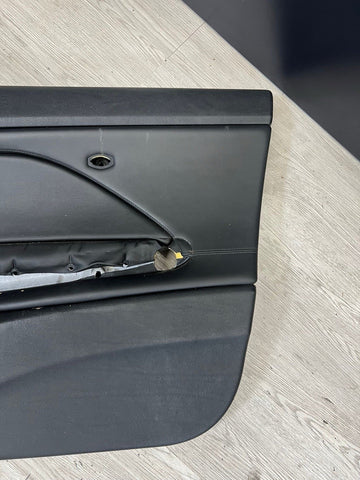 01-06 BMW E46 M3 PASSENGER RIGHT SIDE DOOR PANEL CARD BLACK OEM
