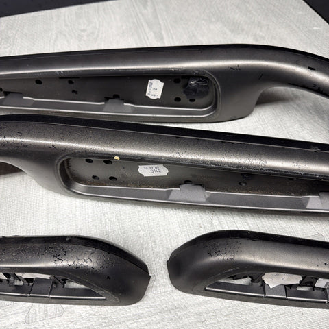 01-06 BMW E46 M3 Convertible Interior Armrests Trim Set Titan Shadow Black