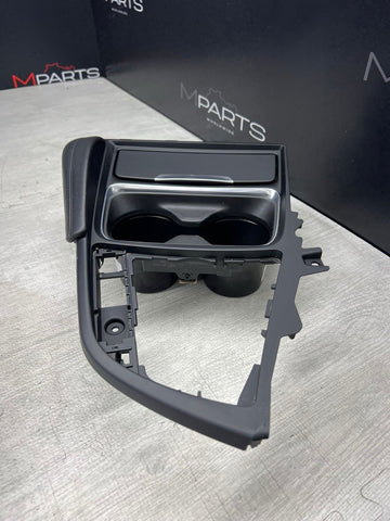 15-20 BMW F80 F82 F83 M3 M4 Front Cup Holder Center Console Leather Trim