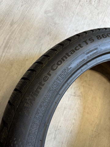 2019 Used 255/40 R18 99V Winter Tire Continental Wintercontact TS860S SSR 10/32