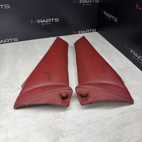 BMW E46 01-05 325ci 330ci M3 Coupe Rear Side Seat Bolsters Imola Red *Notes*