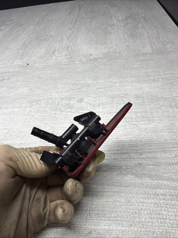 01-06 BMW E46 M3 Left Driver Head Light Washer Jet Trim Cover Imola Red