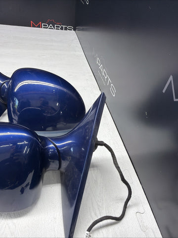 01-06 BMW E46 M3 Side View Door Mirrors Pair Titan Silver *Notes*