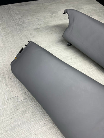 BMW E46 01-05 325ci 330ci M3 Coupe Rear Side Seat Bolsters Grey Gray