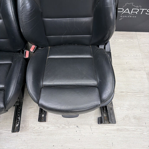 01-06 BMW E46 M3 Convertible Interior Front Heated Seats Black *Notes*