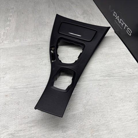 BMW E90 E92 M3 08-13 MANUAL CIC LEATHER CENTER CONSOLE TRIM OEM *Notes*