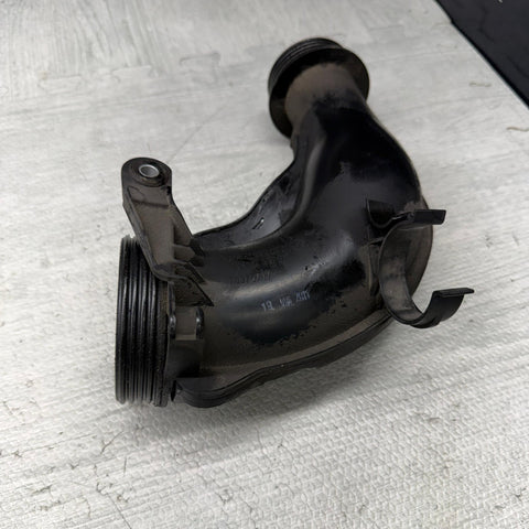 08-13 BMW E88 E90 135 Lower Bottom Turbo Air Duct Intake Boot Pipe OEM 7599290