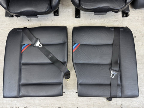 95-99 BMW E36 M3 COUPE SPORT VADER SEATS BLACK LEATHER OEM SET
