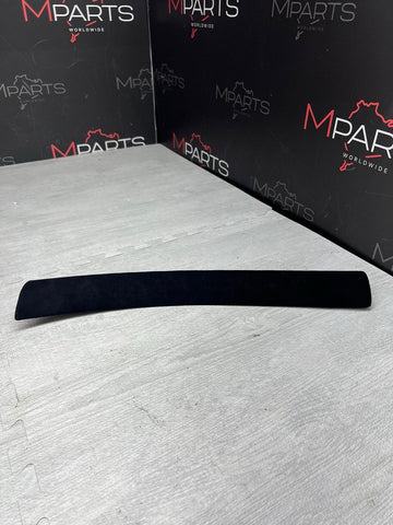 01-06 BMW E46 M3 Alcantara Black Center Dash Dashboard Trims 8196103 Set Of 3