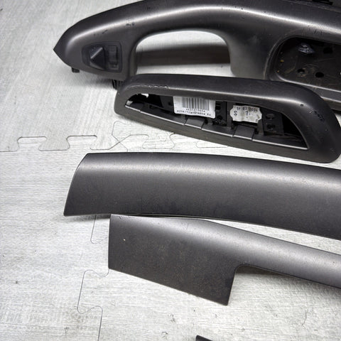 01-06 BMW E46 M3 Convertible Interior Armrests Trim Set Titan Shadow (7)