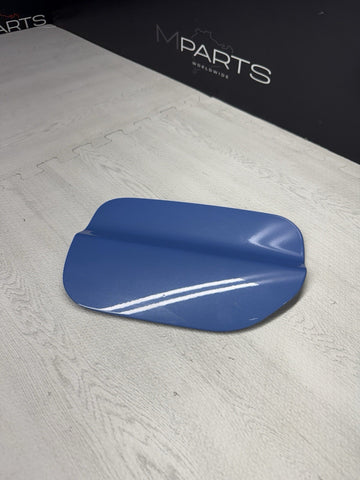 15-20 OEM BMW F83 M4 Convertible Fuel Tank Gas Lid Cover Door Yas Marina Blue