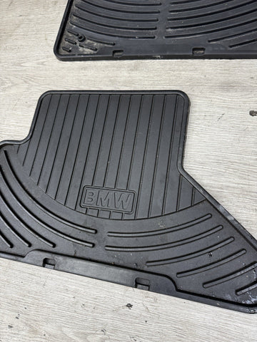 06-10 BMW E64 640 650 M6 Convertible All Weather RUBBER FLOOR MATS SET OEM