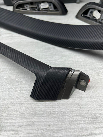 01-06 BMW E46 M3 Convertible Interior Armrests Trim Set Titan Shadow Grey