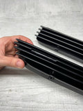 01-06 BMW E46 M3 Gloss Black Fender Vents Grilles Grills Trims NO EMBLEMS