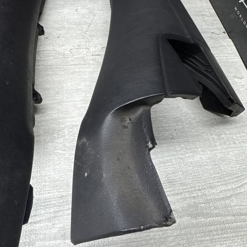 01-06 BMW E46 M3 CONVERTIBLE REAR INTERIOR QUARTER TRIMS COVERS PANELS BLACK