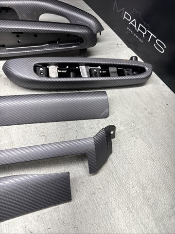01-06 BMW E46 M3 Coupe Interior Armrests Trim Set Wrapped  *NOTES*