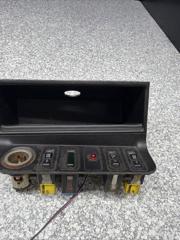BMW E36 Center Console Panel Bezel Storage Cubby Alarm LED Heated Seats LM33 OEM