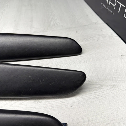 01-06 BMW OEM E46 M3 Coupe Trim Armrest Pads Set Black 8238622 *Notes*