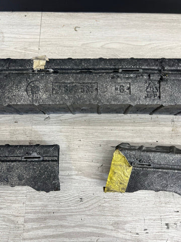 02-06 BMW E46 M3 Front Bumper Rebar Styro Foam Support Complete / Separated