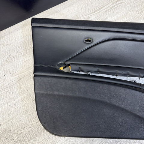 01-06 BMW E46 M3 DRIVER LEFT SIDE DOOR PANEL CARD BLACK OEM