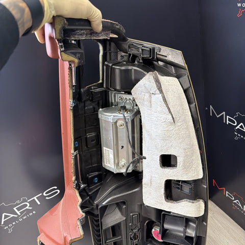 08-13 BMW E90 E92 E93 M3 Extended Fox Red Leather Dashboard *Notes*