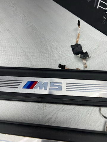 18-23 OEM BMW F90 M5 Door Sills Illuminated Covers Trims Scuff Plates SET