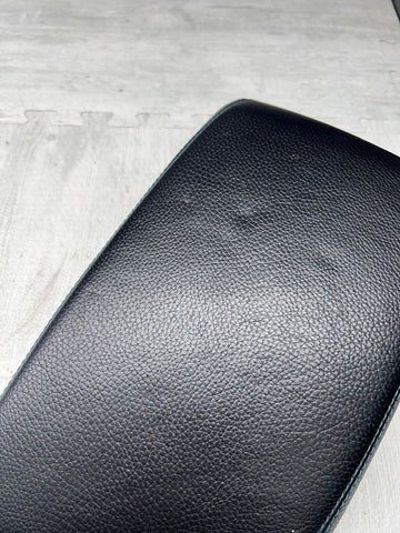 16-21 OEM BMW F87 M2 LCI Center Armrest Tray Console Black Leather Blue Stitch