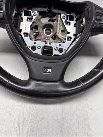 11-13 BMW F10 535i 528i 550i Sport Steering Wheel Black OEM