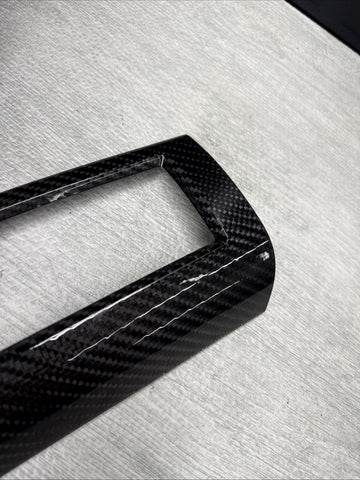 06-07 OEM BMW E63 E64 M6 Front Dash Center Console Carbon Trim 3pc Set