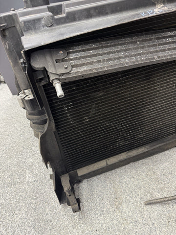 06-10 BMW E63 E64 M6 S85 ENGINE RADIATOR A/C CONDENSER OIL COOLER FAN ASSEMBLY