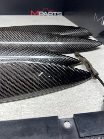 06-07 OEM BMW E63 E64 M6 Front Rear Door Dash Center Console Carbon Trim SET