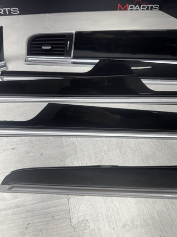 Porsche Macan 2018 BLACK PIANO Dash Dashboard Door Molding Panel Trim Set