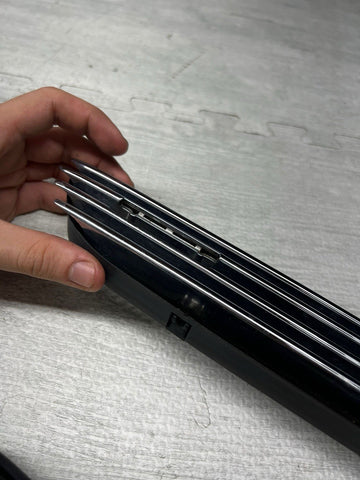 01-06 BMW E46 M3 Fender Vent Grilles Grills Trims Chrome OEM No Emblems