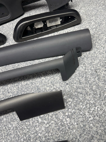 01-06 BMW E46 M3 Convertible Interior Armrests Trim Set Titan Shadow Grey