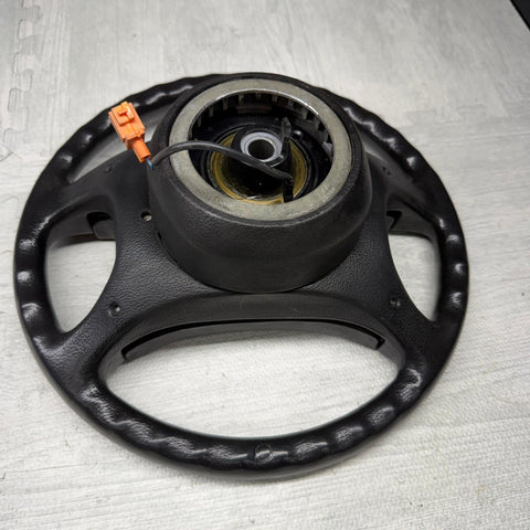 87-93 BMW M3 318i 325i E30 Leather Steering Wheel 4-Spoke 1156363 OEM