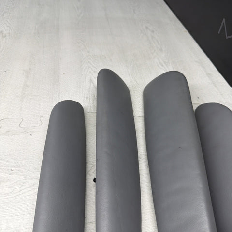 01-06 BMW OEM E46 M3 Coupe Trim Armrest Pads Set Gray Grey 8238622 *Notes*