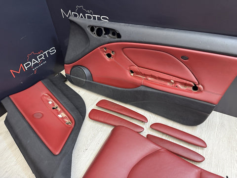 01-06 BMW E46 M3 Coupe Interior Heated Seats & Panels Imola Red