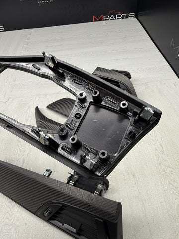 2016 - 2020 BMW F87 M2 CARBON FIBER FRONT INTERIOR TRIM PANEL SET OEM 8073751