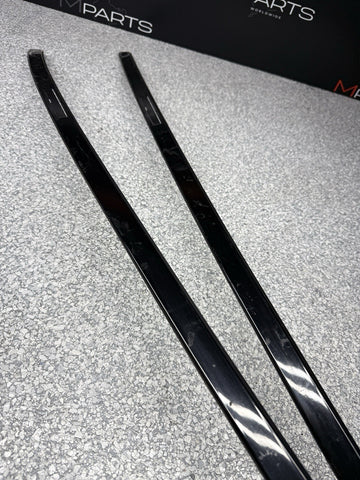 GENUINE 15-20 BMW F82 M4 COUPE ROOF MOLDINGS RACK TRIMS BLACK 7285925
